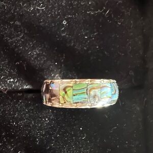 Sterling Silver Abalone Ring